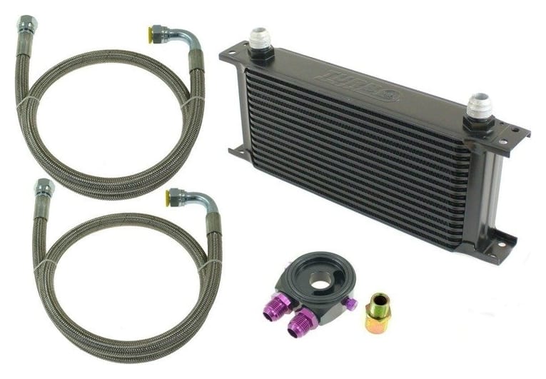 Zestaw Chłodnica Oleju TurboWorks 16-rzędowa 260x125x50 AN10 Black