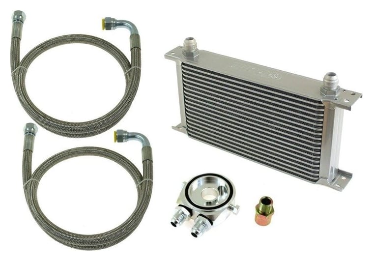 Zestaw Chłodnica Oleju TurboWorks 16-rzędowa 260x125x50 AN8 Silver