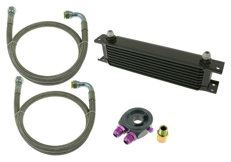 Zestaw Chłodnica Oleju TurboWorks 7-rzędowa 260x50x50 AN10 Black