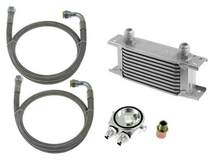 Zestaw Chłodnica Oleju TurboWorks Slim 7-rzędowa 140x50x50 AN10 Silver