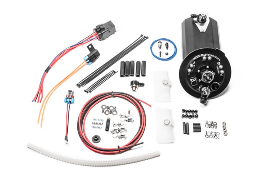 Zestaw surge tank do pomp Walbro AEM BMW E90 E91 E92 E93 N54 N55 Radium Engineering
