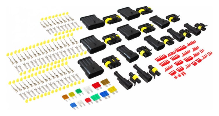 Zestaw złączy superseal 12 szt 1-6PIN